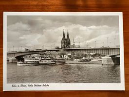 Postkarte Köln am Rhein Deutzer Brücke  ungelaufen (P457)