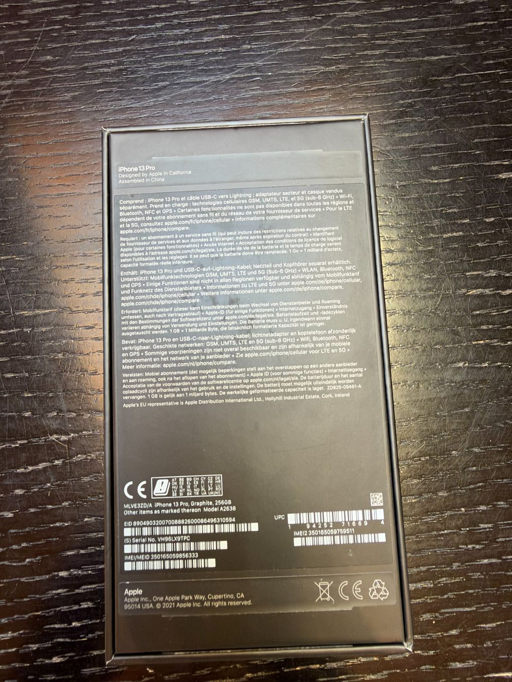 Apple Telefoni cellulari / Smartphones: Apple iPhone 13 Pro Graphite 256GB inkl. OVP – Usato da Signau venduto da Mage700 6