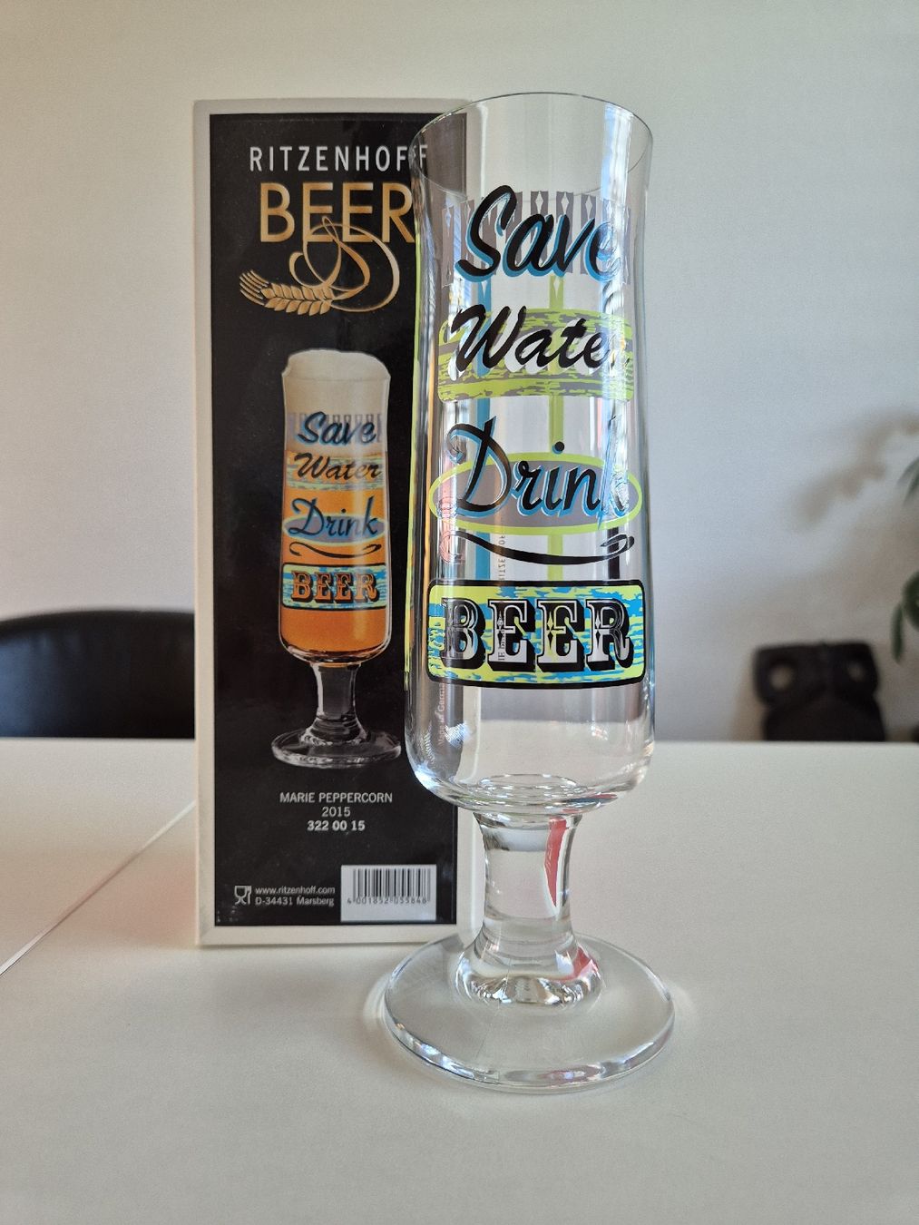 Ritzenhoff Bicchieri: Ritzenhoff Bierglas Save Water Drink Beer neu mit Box – Usato da Solothurn venduto da Daniel_SO 1