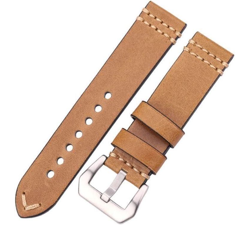 Bracciali & Braccialetti: 24mm Uhren Lederband Vintage, Uhrenarmband – Nuovo e nell'imballaggio originale da Courlevon venduto da HotSaleandPrice