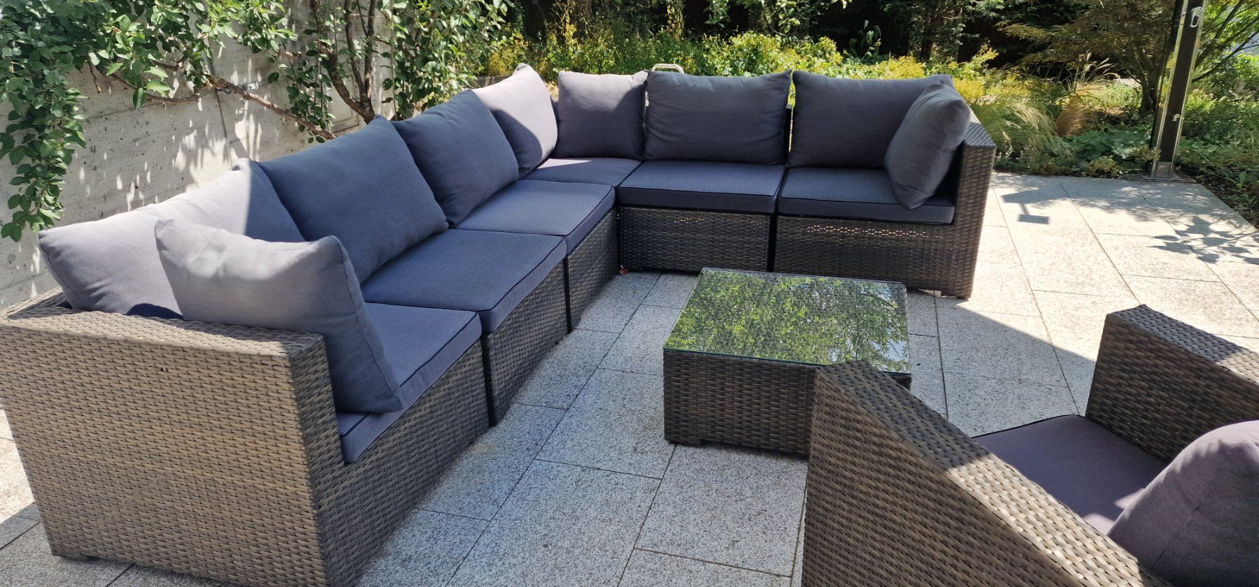 Divani: Gartenlounge rattan wetterfest – Usato da Erschwil venduto da norge99