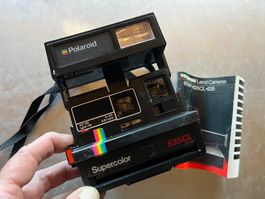 polaroid 635 cl , sofortbild kamera,camera, um 1983