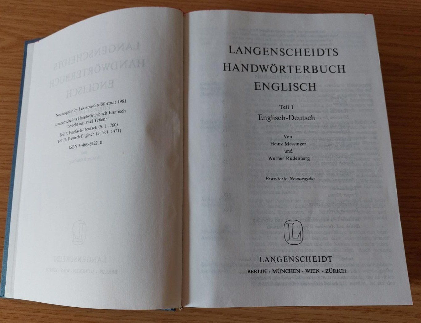 Bücher: Langenscheidt. Handwörterbuch Englisch – Gebraucht aus Urtenen-Schönbühl von Kahru
