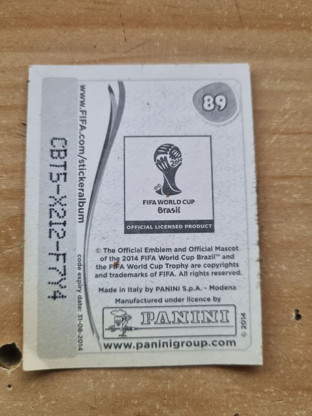 Panini Albums: Sticker Panini Cameroun WC2014 N°89 – D'occasion à Saicourt par FWNC 1