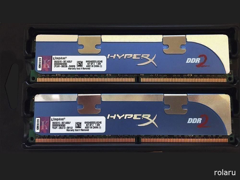Kingston Memoria / RAM: 2 x 2GB Kingston® HyperX PC2-6400U CL4 – Usato da Baden venduto da Rolaru
