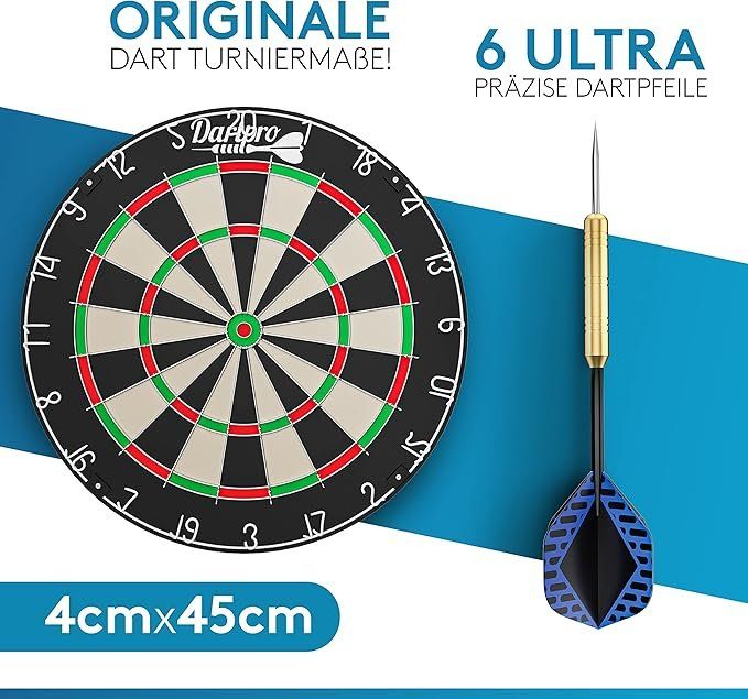 Freccette: Dartscheibe + 6 Gratis Pfeilen Dartboard Steeldartscheibe – Nuovo e nell'imballaggio originale da Dörflingen venduto da Nixhub 1