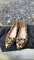 L.K. Bennett London leopard print court shoes, size 41