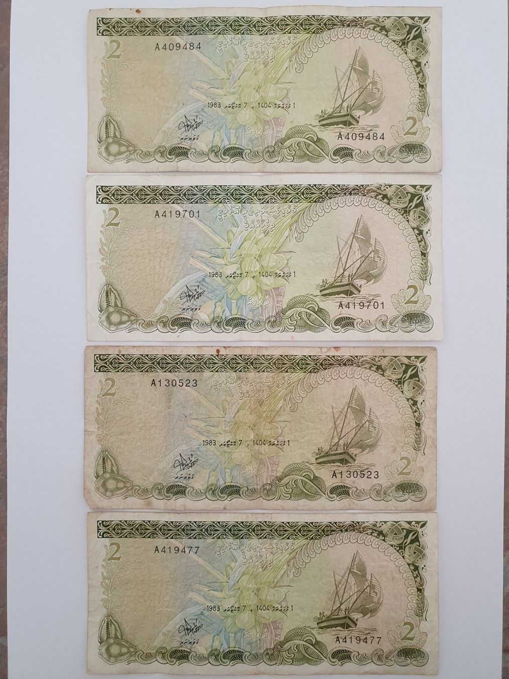 Banconote: Banknoten aus Malediven – Usato da Pravidondaz venduto da LVtik 1