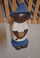 Glasierte Keramik- Figur für Garten & Zuhause