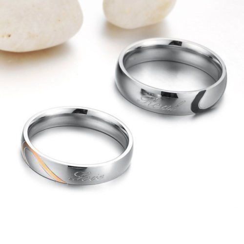 Anelli: 2 Herz Trauring Ehering Verlobungsring Ring Bague US 7 + 10 – Nuovo (secondo la descrizione) da Prilly venduto da ilyria73 8