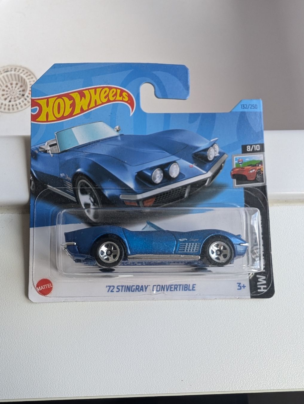 Chevrolet Modellini d'auto: Hot Wheels '72 Stingray Corvette Cabrio blau OVP – Nuovo e nell'imballaggio originale da Davos-Platz venduto da v2cat 1