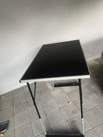 3 Klapptische schwarz höhenverstellbar guter Zustand