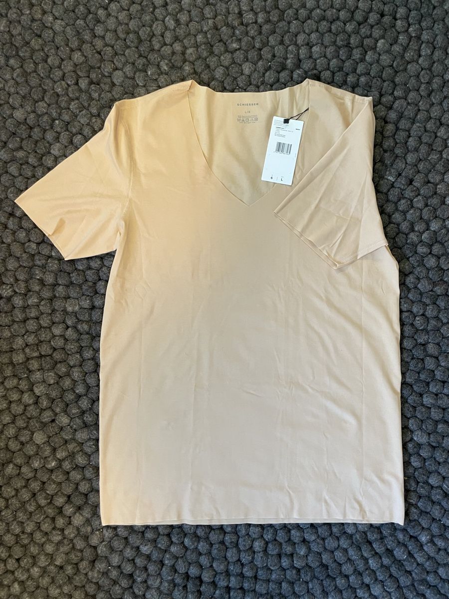 Schiesser T-shirt: Schiesser Laser Cut T-Shirt, Gr L – Nuovo e nell'imballaggio originale da Uster venduto da Drumfa_55 2