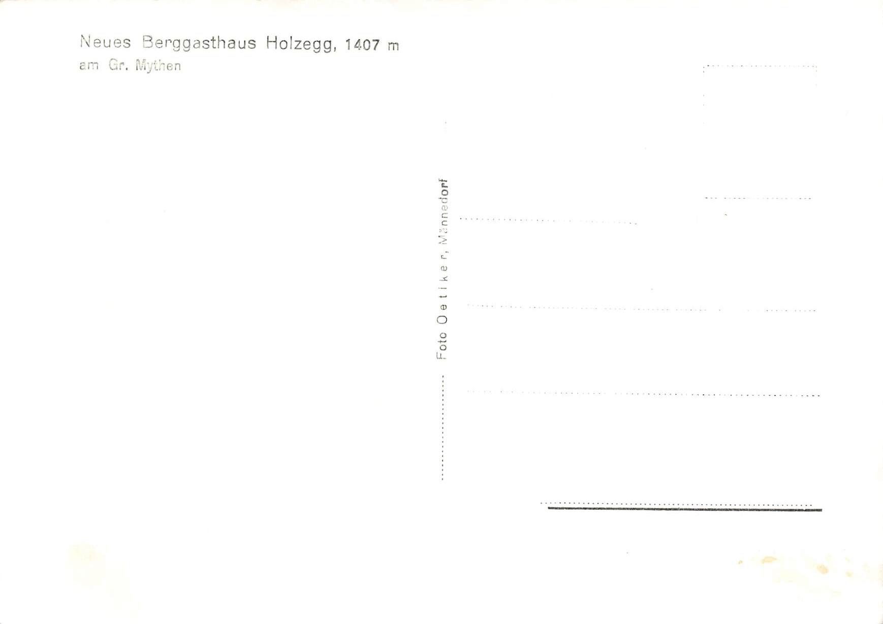 Cartoline postali: Neues Berggasthaus Holzegg G – Usato da Biasca venduto da Blenio71 1