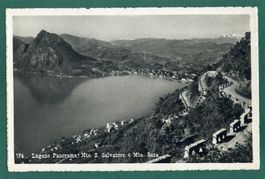 Lugano Panorama, Monte San Salvatore, ungelaufen, ca. 1938