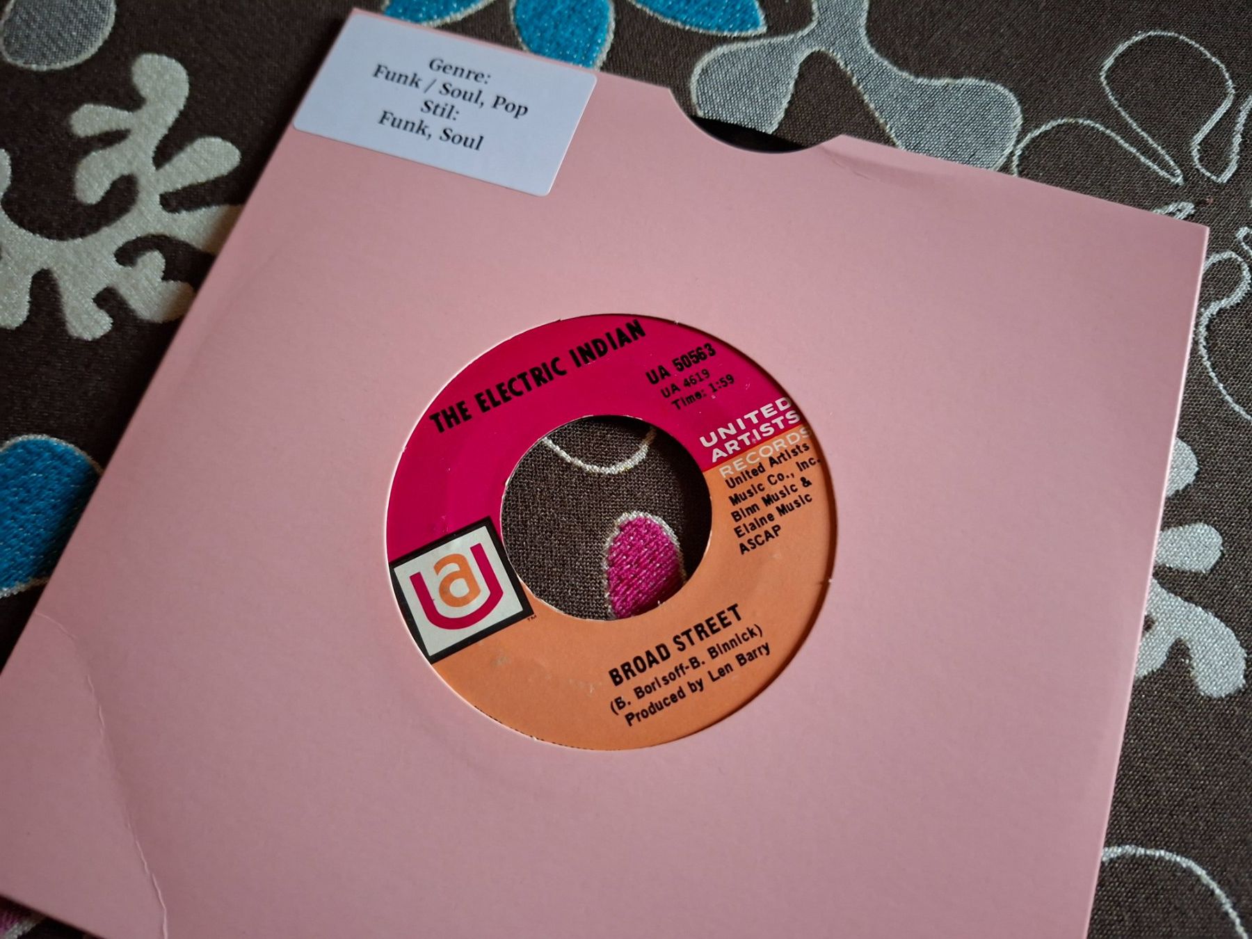 Schallplatten: Single 7'' The Electric Indian – Gebraucht aus Burg AG von ..machine_rec..