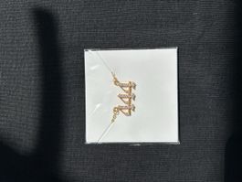 444 Angel Number Necklace Gold