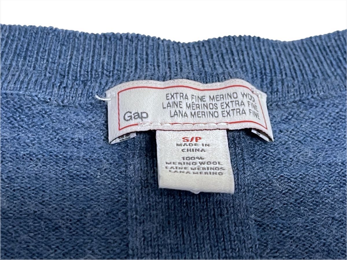 Gap Pullover & Sweatshirts: GAP Merino Wolle V-Neck Pullover, Grösse S, Damen - Blau – Gebraucht aus Luzern von woti-shop 5