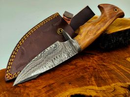 Top 1A Damast Messer Knife echter Faltenstahl handgeschlagen