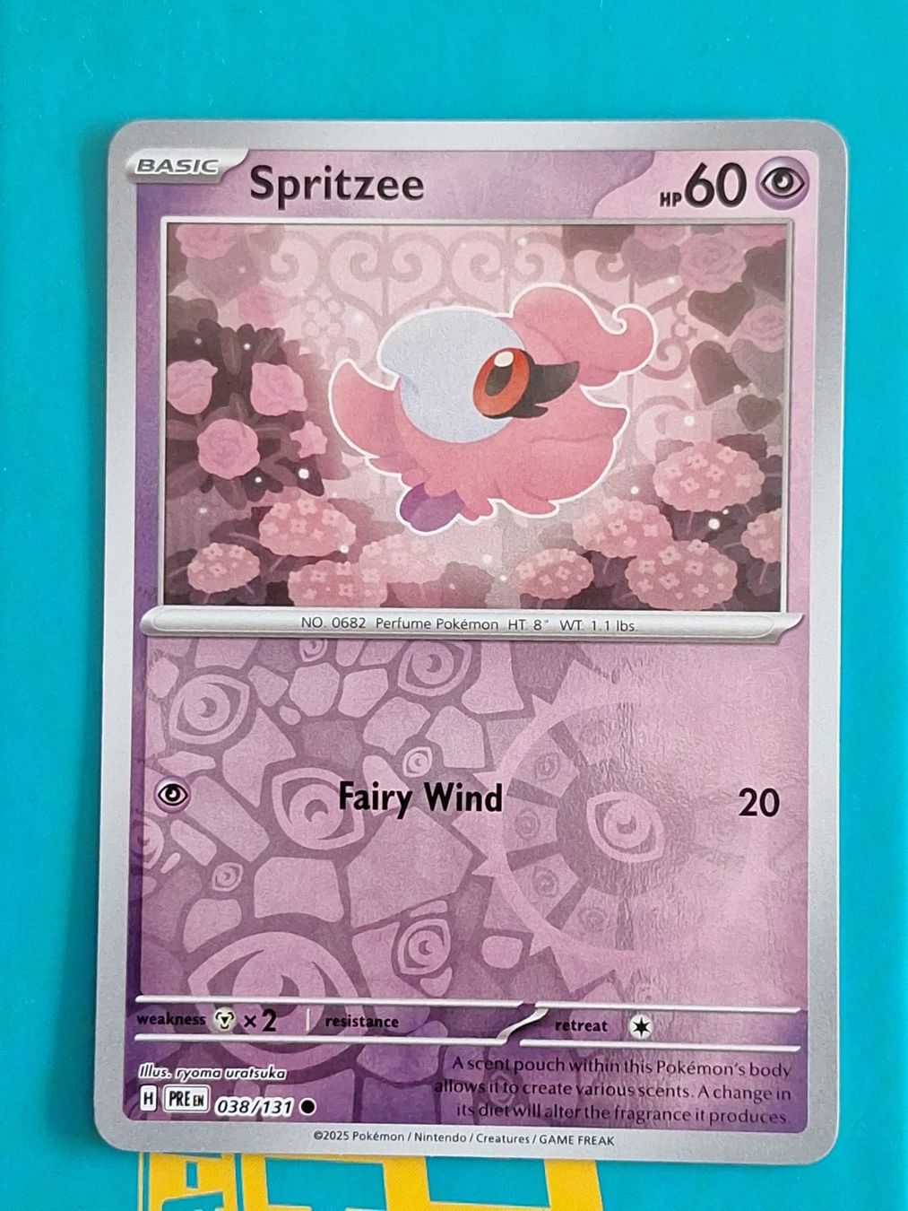 Pokémon Sammelbilder & Trading cards: Spritzee - Reverse Holo - Prismatic Evolution #1.6 – Gebraucht aus Altstätten SG von GGsGameshop
