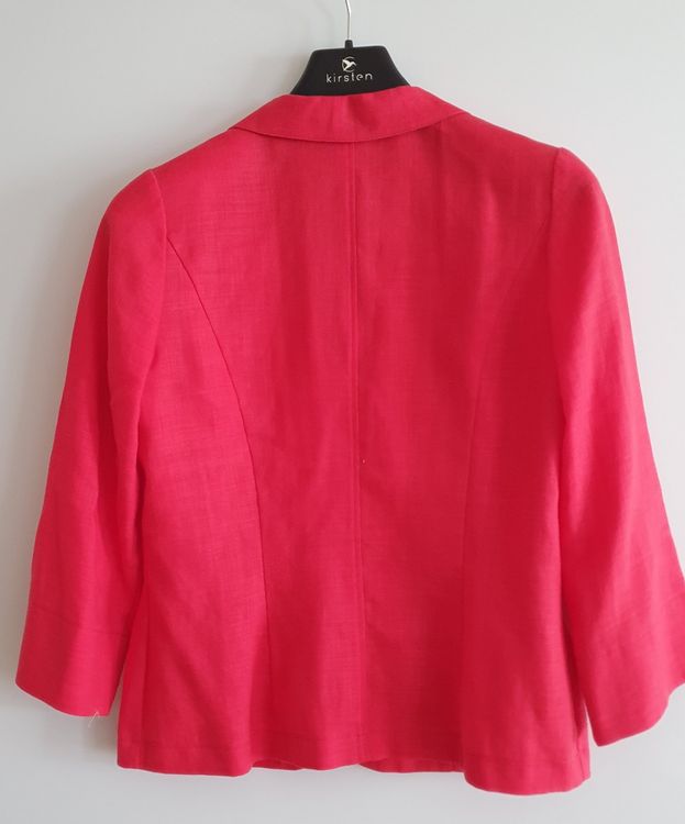 Giacche: Roter Leinen Blazer, Gr.38, wie NEU – Nuovo (secondo la descrizione) da Niederlenz venduto da clea50 1