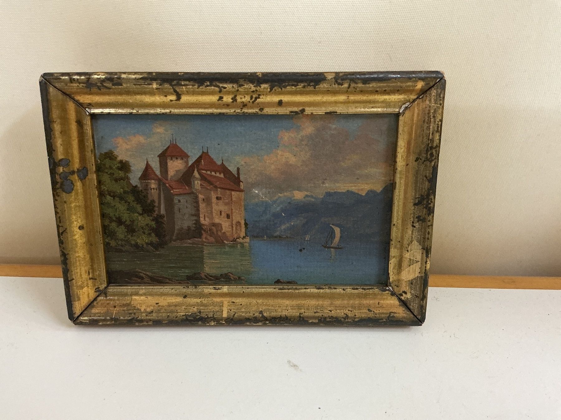 Dipinti: Kleine Idylle mit Schloss Chillon – Usato da Bern venduto da vielerart