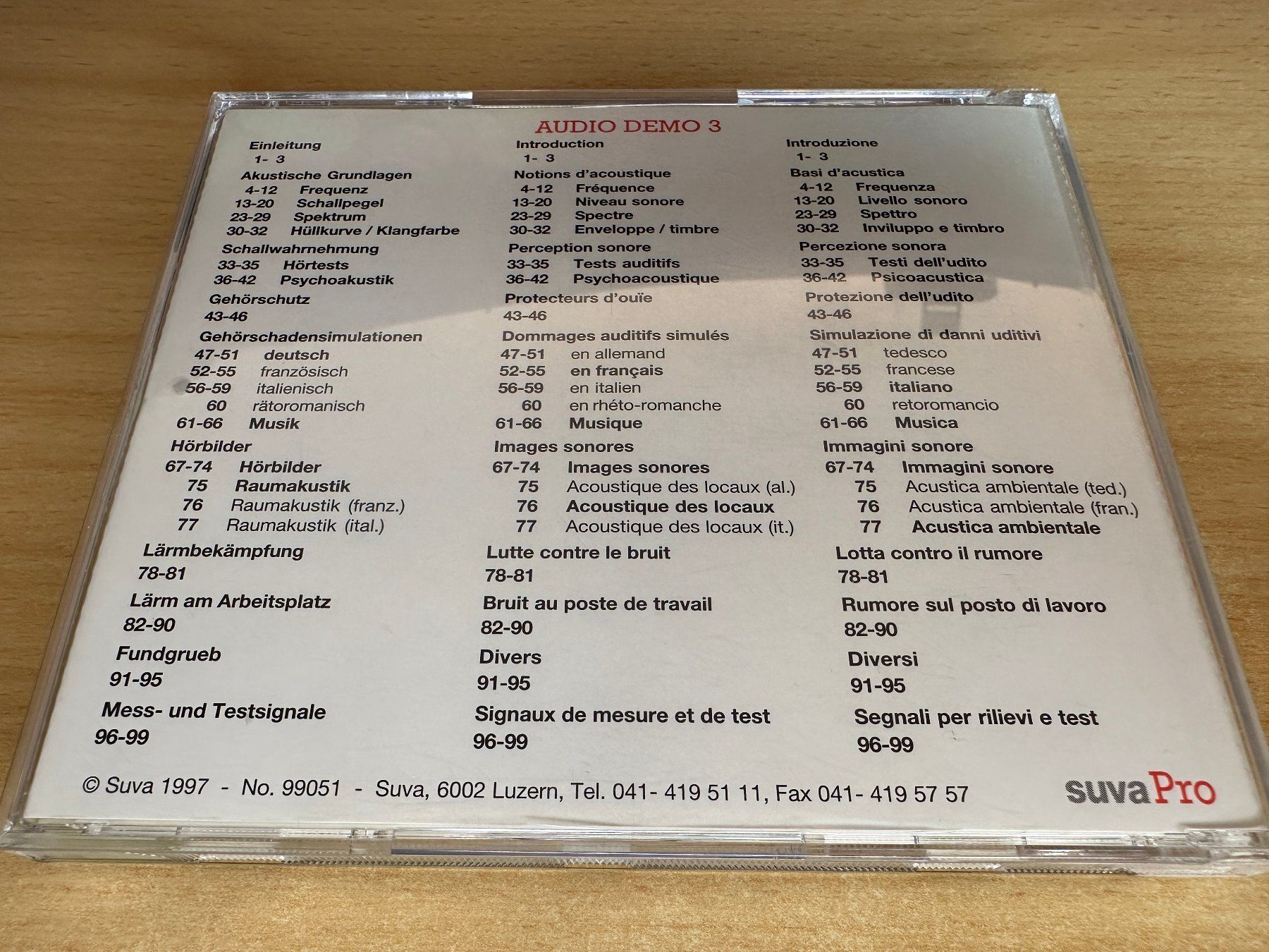 CD: N2 Audio Demo 3 - SuvaPro – Usato da Rikon im Tösstal venduto da Alpenmutz 1