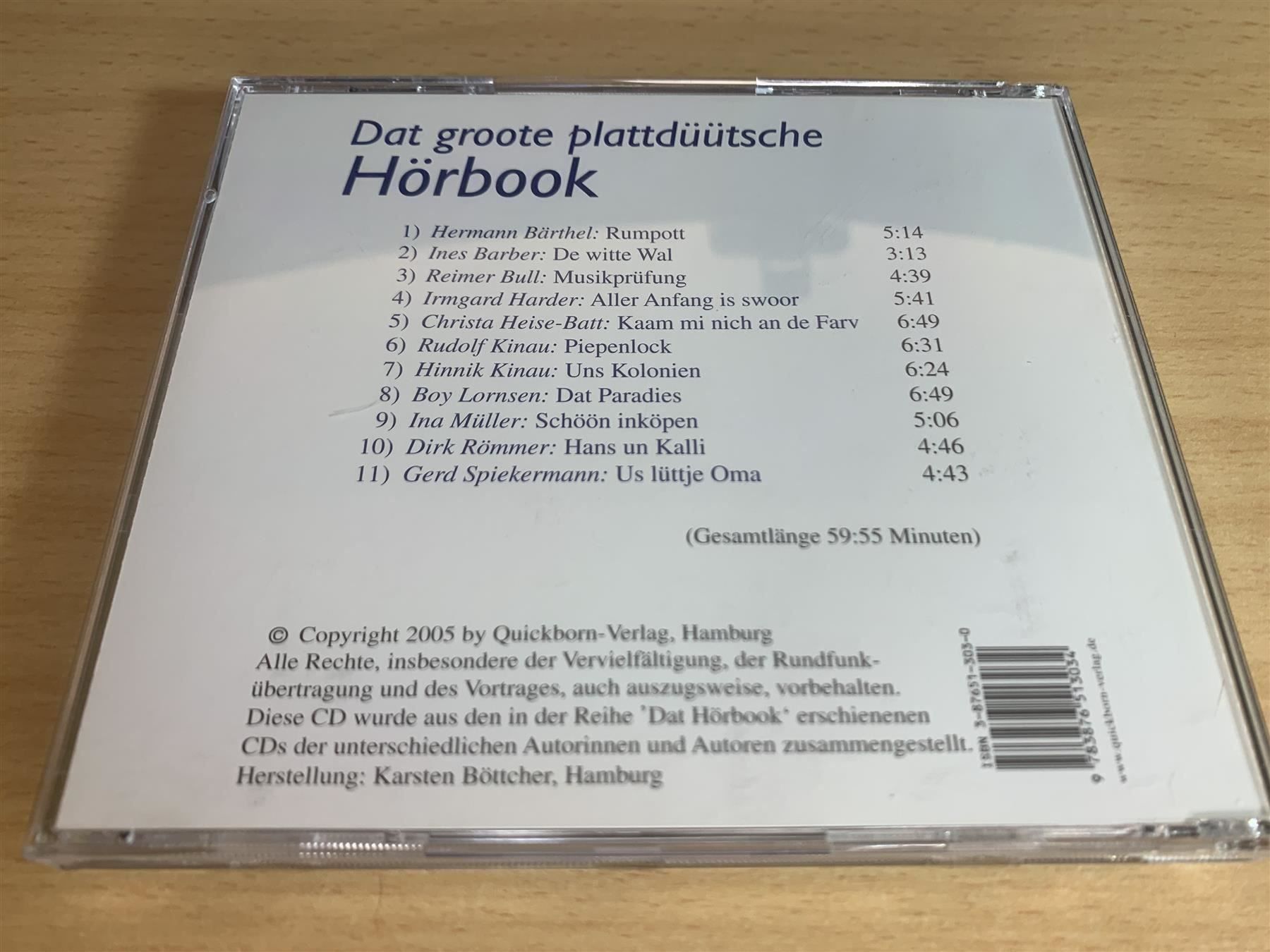 Audiolibri: Dat groote plattdüütsche Hörbook – Usato da Rikon im Tösstal venduto da Alpenmutz 1
