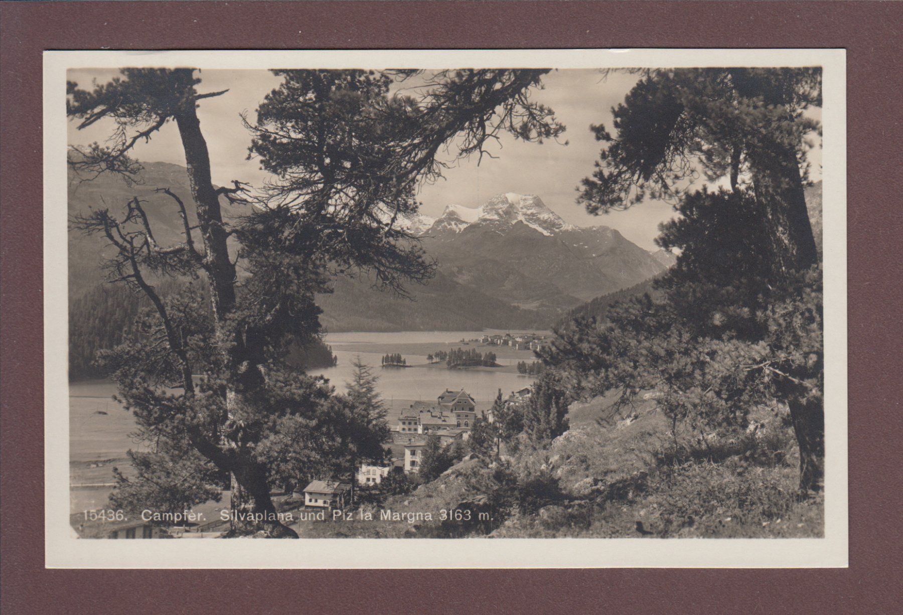 Cartoline postali: CAMPFER - Silvaplana - Piz La Margna – Usato da Pully venduto da nicecards
