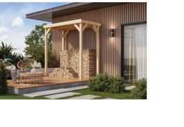 Pavillon Cubeco halb, naturbelassen - Gratis Versand