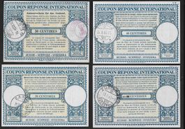 Ab 1956 SET  Int. ANTWORTSCHEINE o verschieden sauber ab 1.-