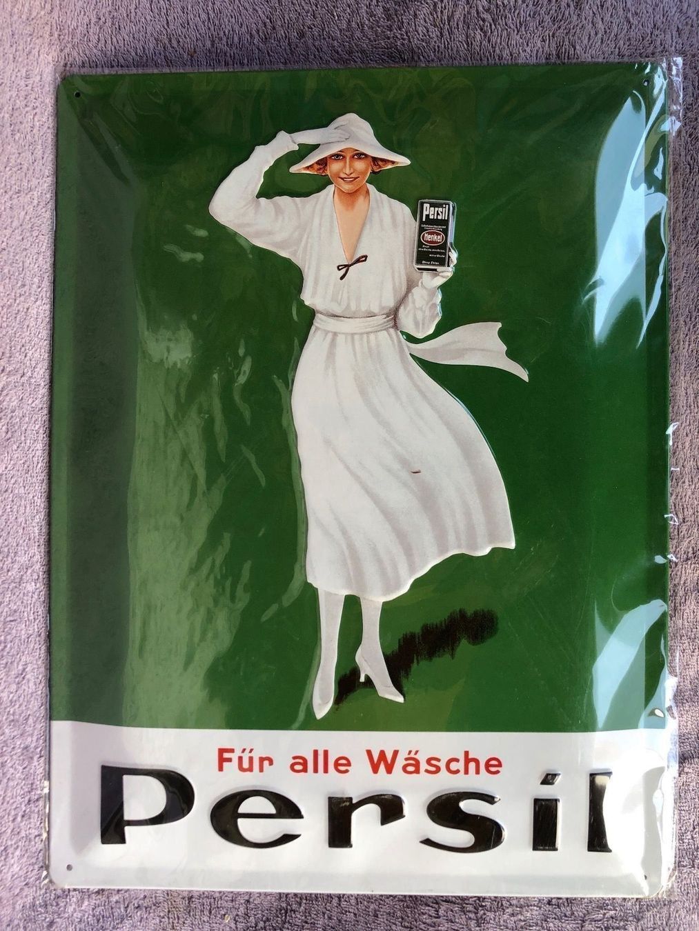 Insegne: Persil werbung wolle seide deko waschen – Nuovo (secondo la descrizione) da Reinach AG venduto da rares75