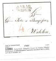 AARAU 25.09.43 Vorphilatelie frontseitig dekorativ [12084]