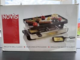 Novis Raclette Grill Classic mit Pfännchen und Spachtel