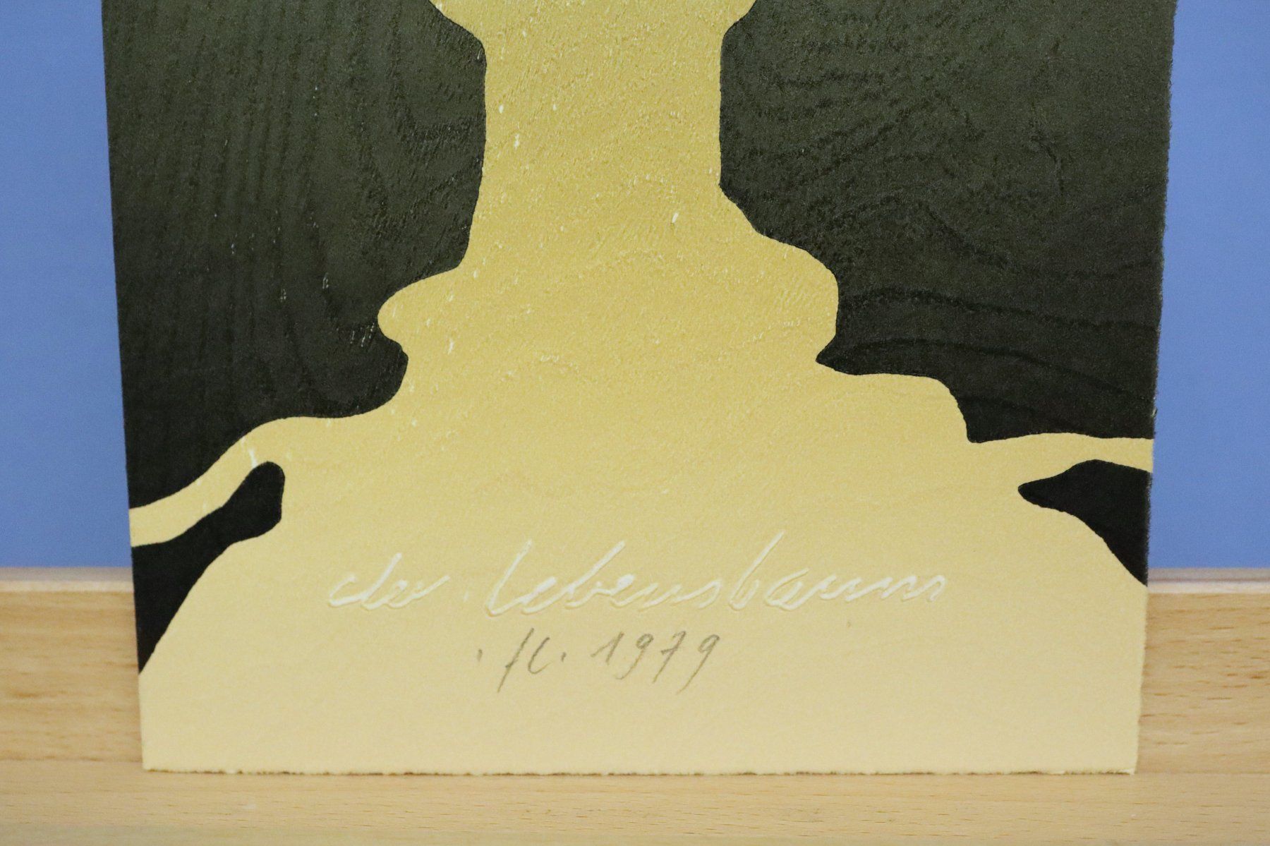 Xilografie: Franz Eggenschwiler 1930-2000, Holzschnitt, "Der Lebensbaum" – Usato da Zug venduto da Kunst-Fundgrube 2