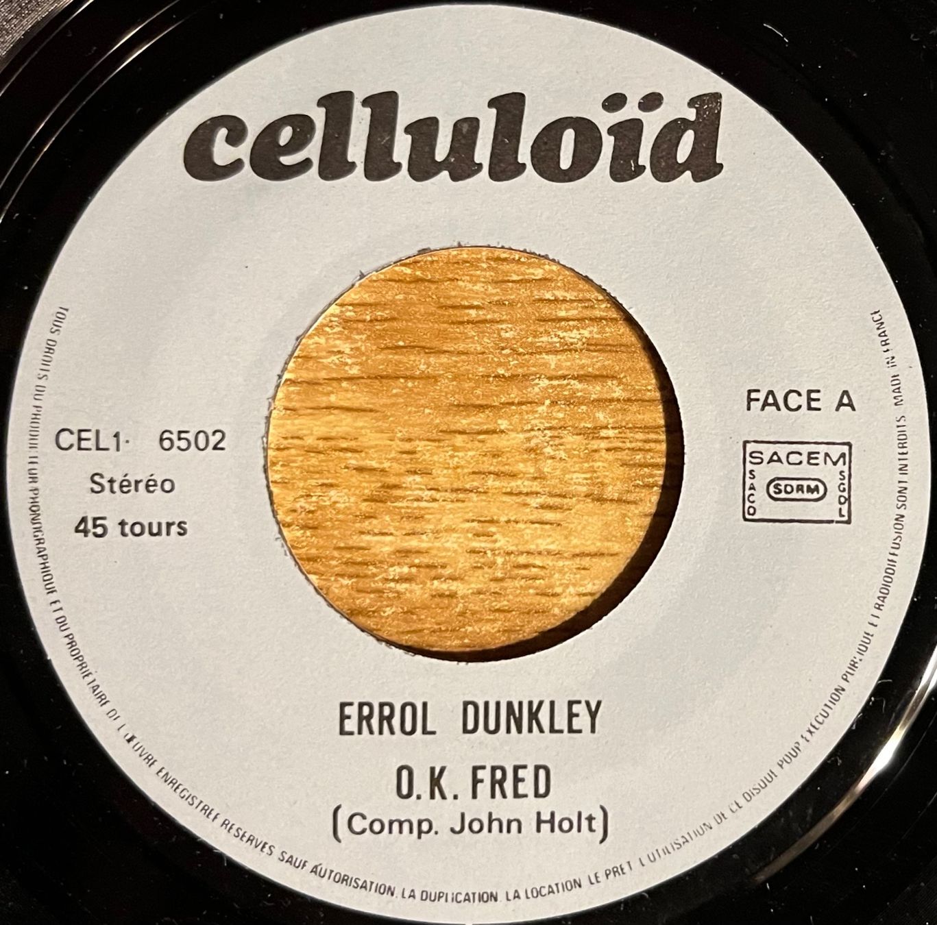 Vinyles: ERROL DUNKLEY - O.K. FRED – D'occasion à Bussigny par vinyl-pas-cher 2