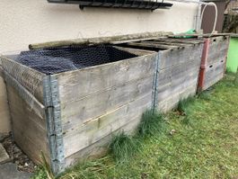 Palettenrahmen für Hochbeet 4Stk