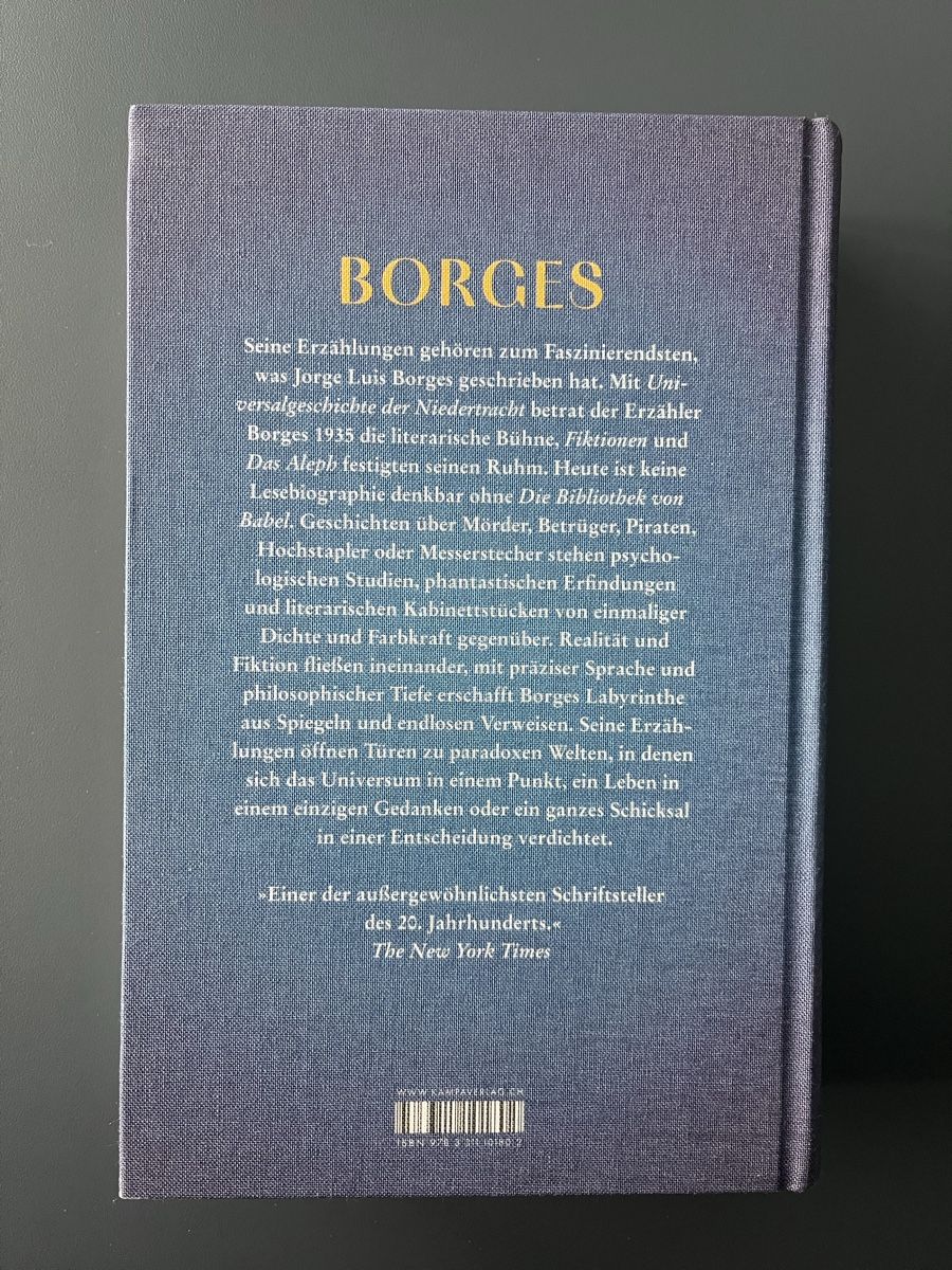 Libri: Jorge Luis Borges Die Unendliche Bibliothek – Nuovo e nell'imballaggio originale da Orpund venduto da Steinway 1