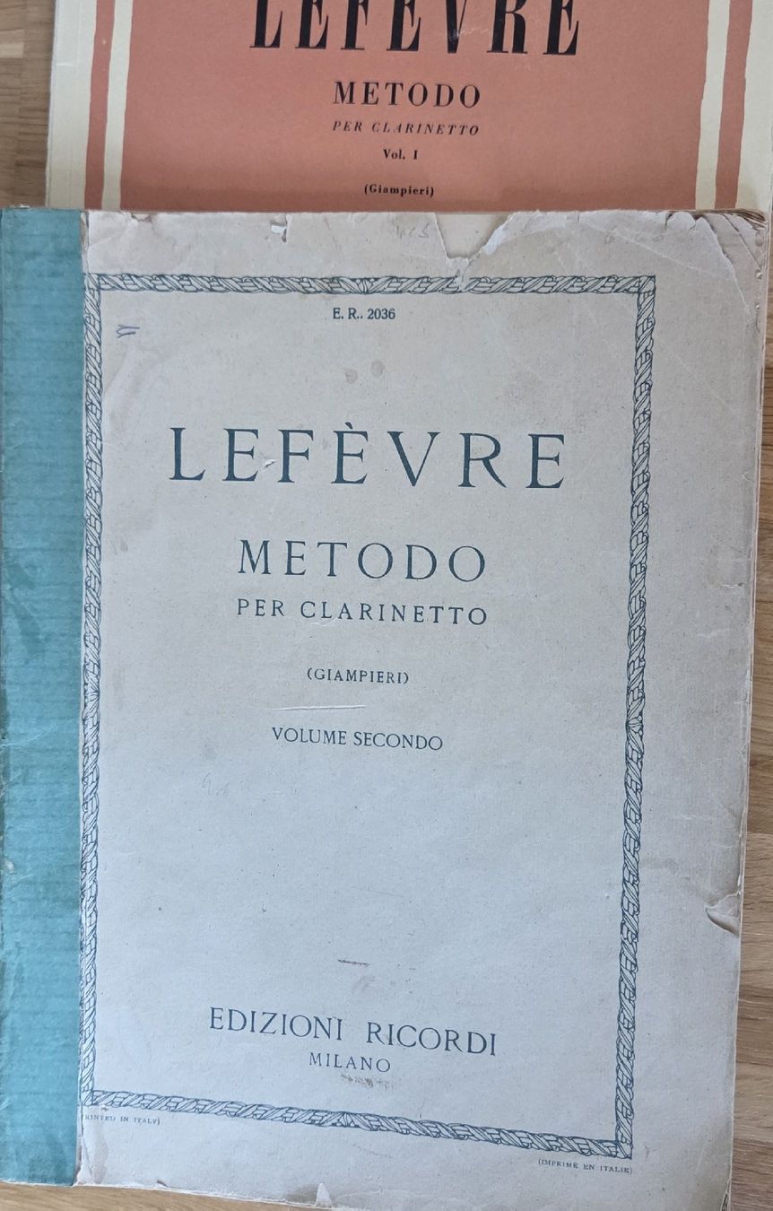 Libri: Lefèvre Methode per Clarinetto Vol. 1 & 2 – Usato da Thalwil venduto da Alphawulf 1