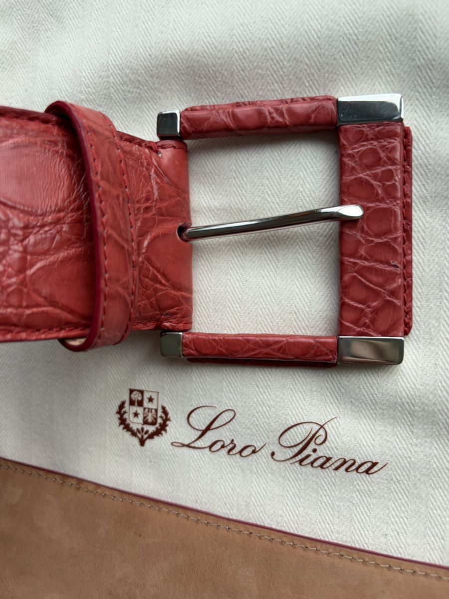 Loro Piana Cinture: Lori Piana croco leather belt 75cm – Usato da Zürich venduto da nat_k 3