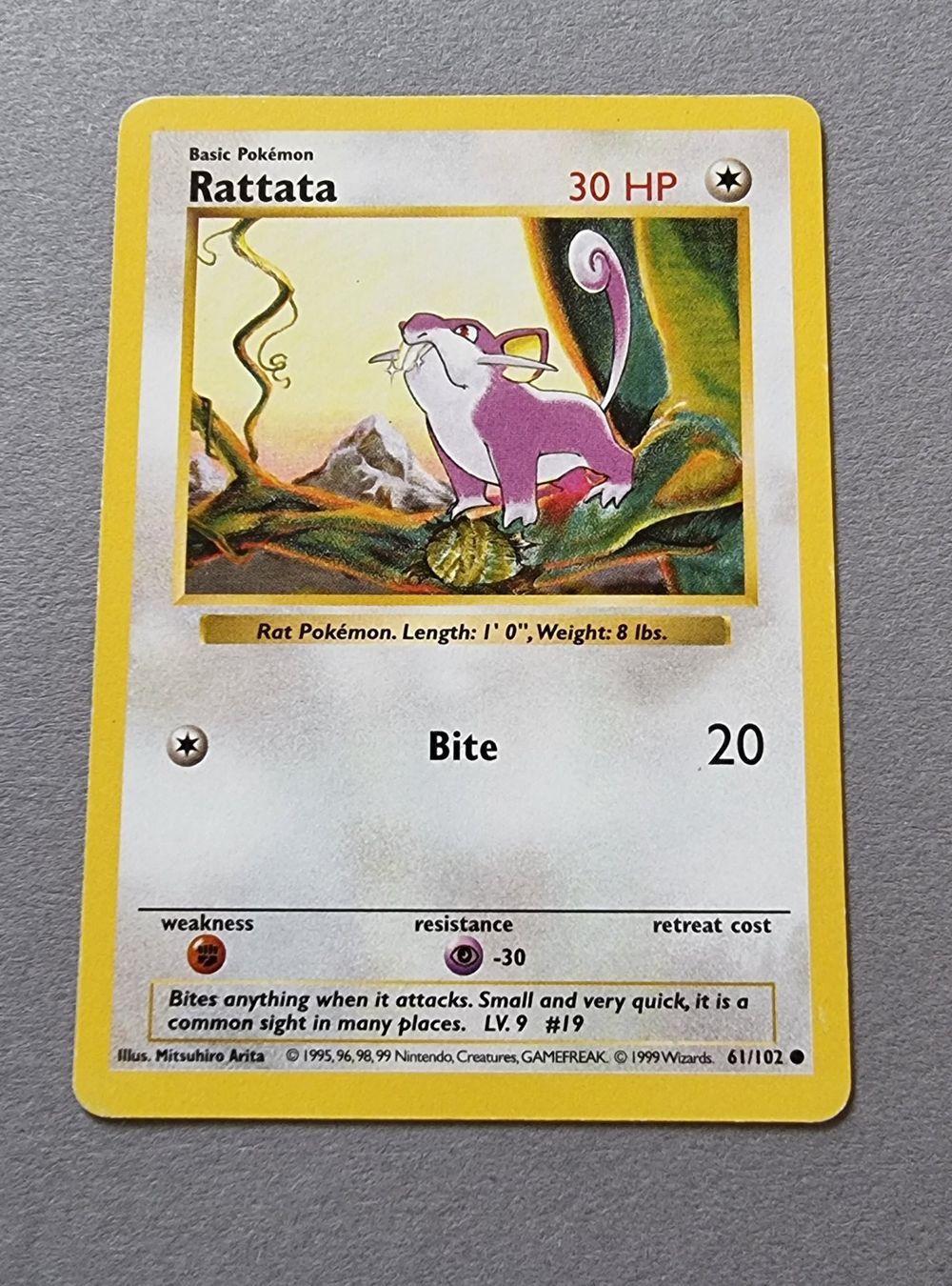Pokémon Carte collezionabili: Pokemon, Base, Shadowless, Rattata – Usato da St.gallen venduto da herr_gamster