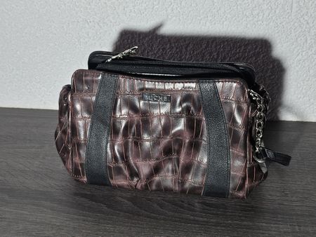 MICHE Handtaschen mit Kroko Braunem Überzug
