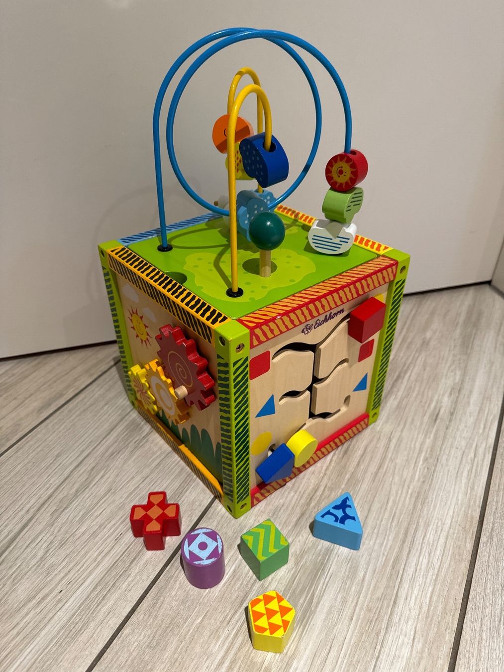 Eichhorn Giocattoli: Eichhorn Motorik Spielwürfel – Usato da Dittingen venduto da Estrella46 1
