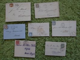 Schönes Briefe-Lot ab sitzende Helvetia ab CHF 1.--