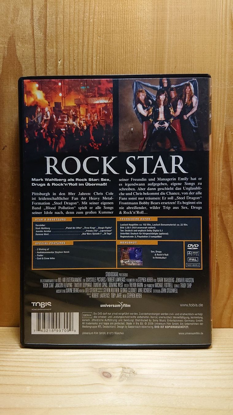 Tutti i DVDs: ROCK STAR DVD mit Mark Wahlberg – Usato da Wilderswil venduto da Exebub 1