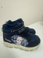 Kinderstiefel Grösse 26 dunkelblau mit Elsa und Anna Motiv