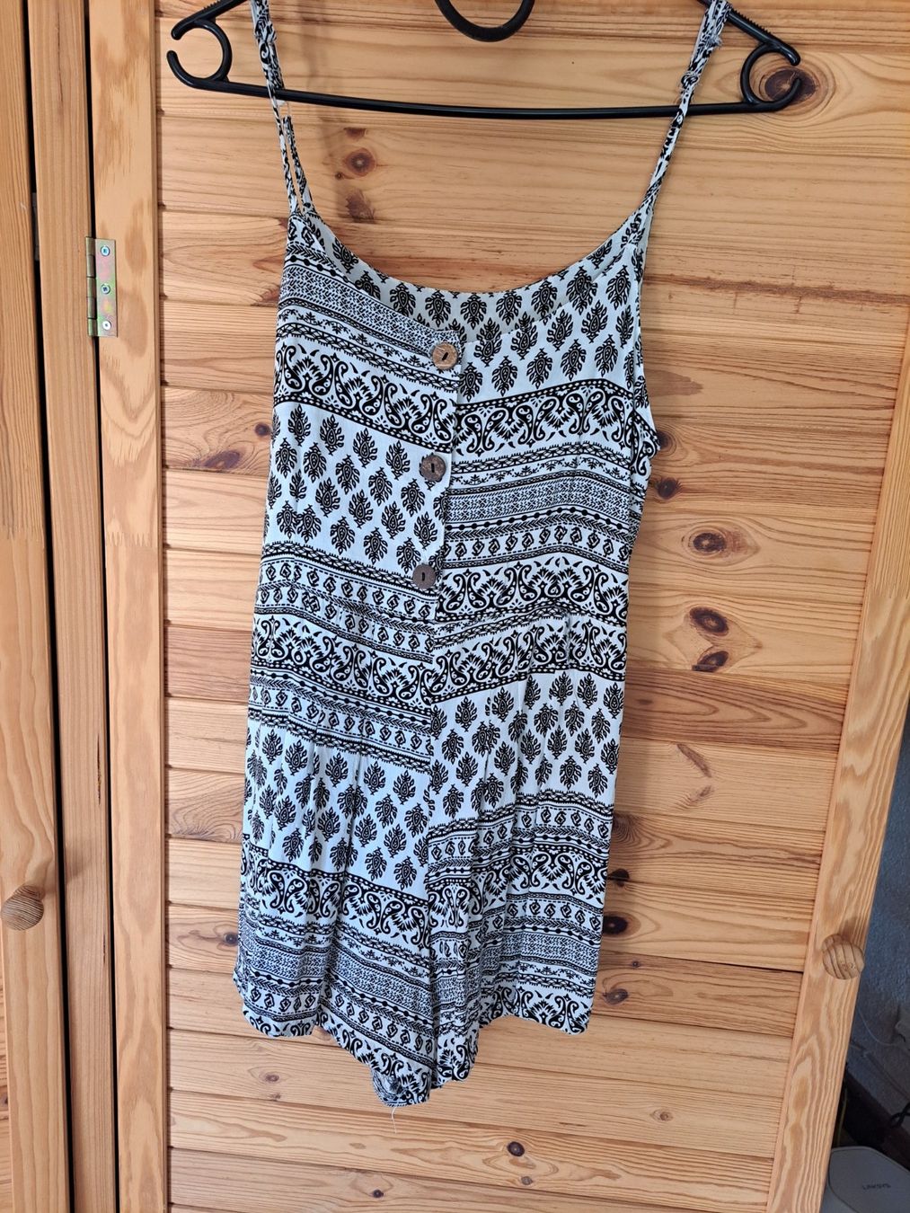 Jumpsuits: Jumpsuit, schwarz-weiss gemustert – Gebraucht aus Rafz von MuriFinn