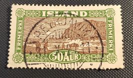 Island alte briefmarke