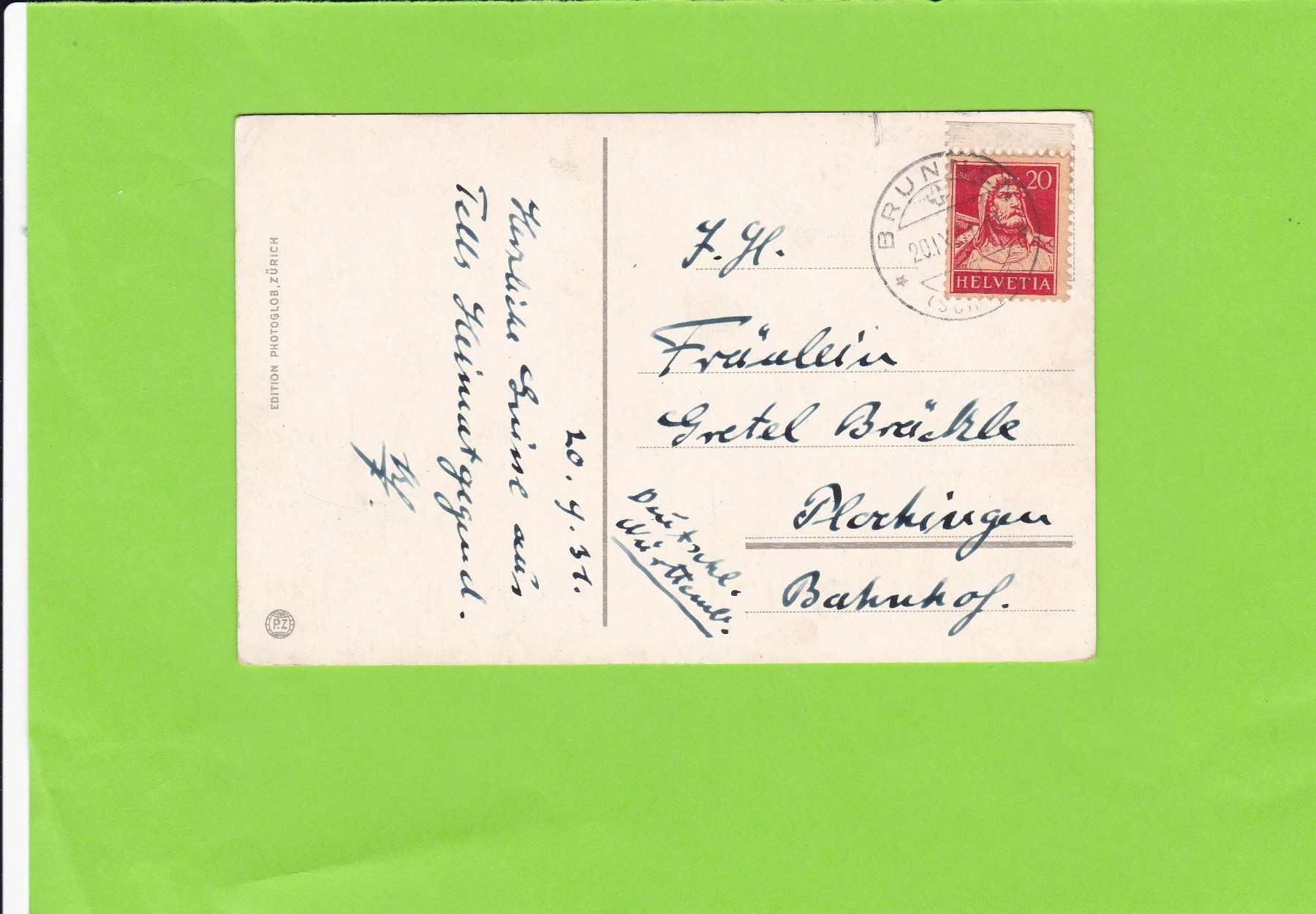 Cartoline postali: Brunnen gegen den Urnersee – Usato da St. Peterzell venduto da neckertal 1