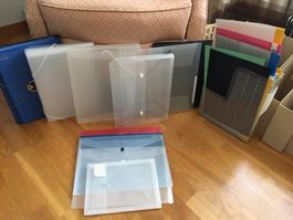 Büromaterial & 18 Ordner & 170 Sichtmappen und vieles mehr